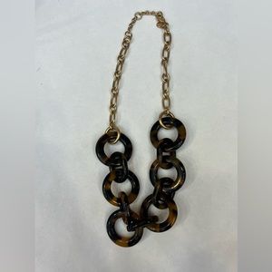JCrew Factory tortoiseshell necklace, pre-owned